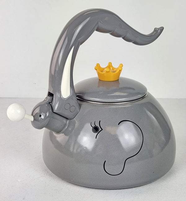 reston lloyd Whistling Enamel Teakettle Elephant