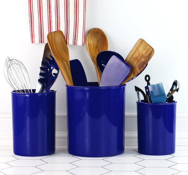 Reston Lloyd X-Large Plastic Utensil Holder Indigo