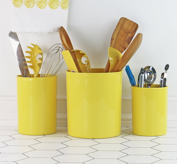 Reston Lloyd X-Large Plastic Utensil Holder Lemon