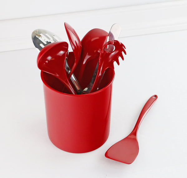 Reston Lloyd X-Large Plastic Utensil Holder Red