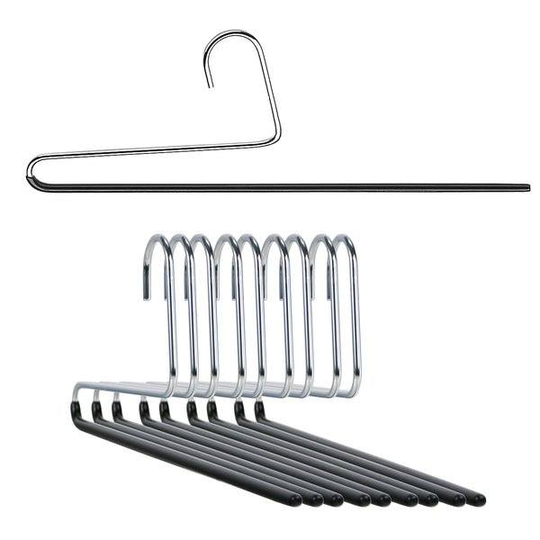 Reston Lloyd Reverse Trouser Hanger KH-35U Single Rod Black