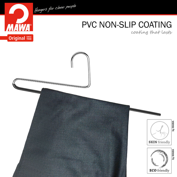 Reston Lloyd Reverse Trouser Hanger KH-35U Single Rod Black