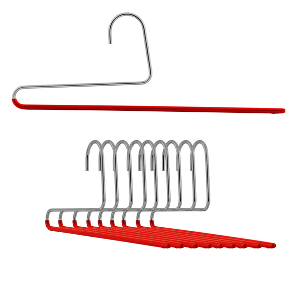 Reston Lloyd Reverse Trouser Hanger KH-35U Single Rod New Red