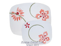 reston lloyd Set of 2 Insulated Counter Mat Pretty Pink