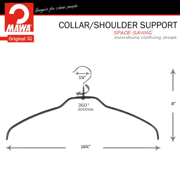 Reston Lloyd Silhouette Ultra Thin 42-FT Hanger Black