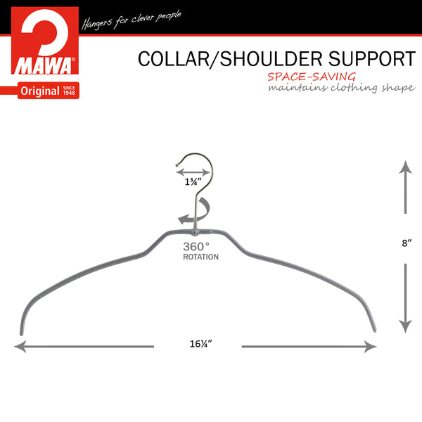 Reston Lloyd Silhouette Ultra Thin 42-FT Hanger Silver