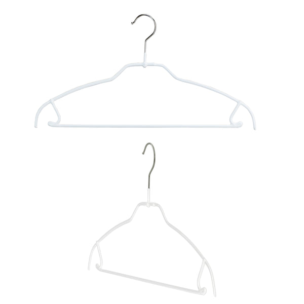 reston lloyd Silhouette Ultra Thin 42-FTU Pant Bar/Skirt Hook Hanger White