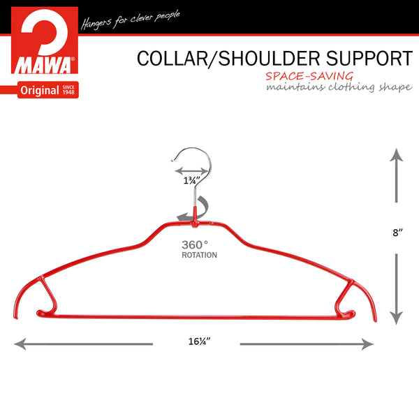 Reston Lloyd Silhouette Ultra Thin 42-FTU Pant Bar/Skirt Hook Hanger Red