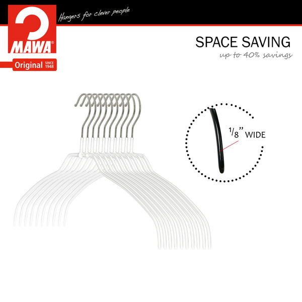 Reston Lloyd Silhouette Ultra Thin Narrow 36-FT Hanger White