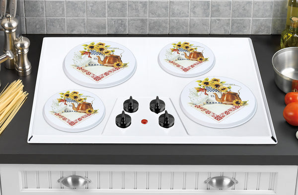 Reston Lloyd Tin Burner Cover Set Rooster & Cooper Kettle