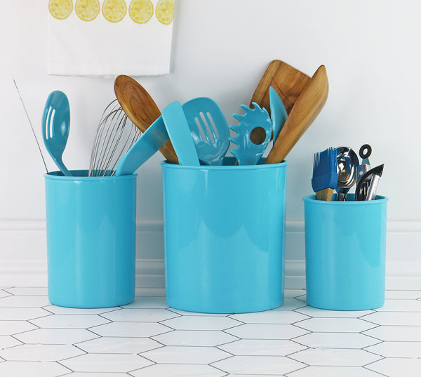 Reston Lloyd X-Large Plastic Utensil Holder Turquoise