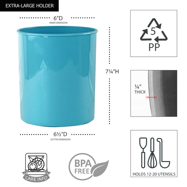 Reston Lloyd X-Large Plastic Utensil Holder Turquoise