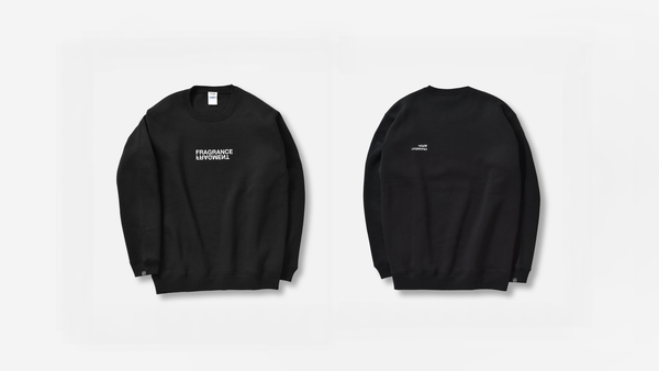 Retaw Crewneck Sweatshirt FRAGMENT FRAGRANCE Logo / BLACK
