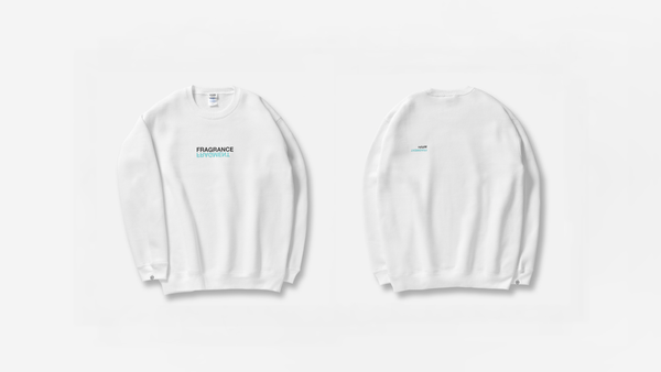 Retaw Crewneck Sweatshirt FRAGMENT FRAGRANCE Logo / WHITE