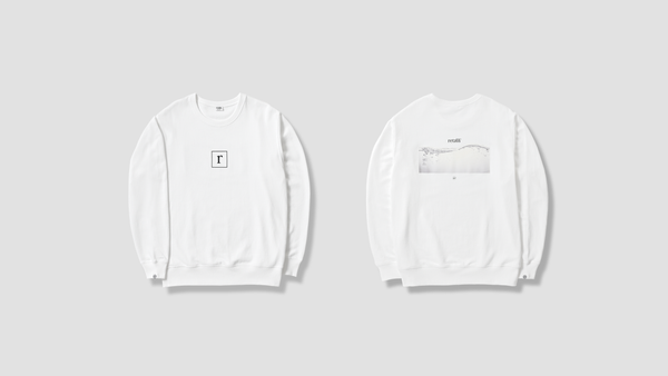 Retaw Crewneck L/S Sweatshirt（water Graphic）WHITE