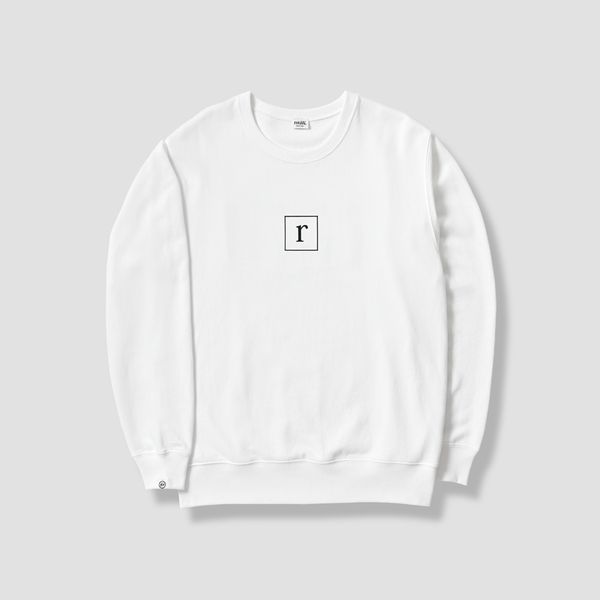 retaw Crewneck L/S Sweatshirt(water graphic)WHITE
