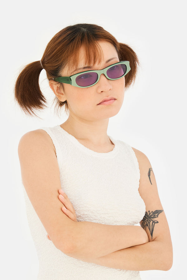 Retro Superfuture Razzo Metallic Mint