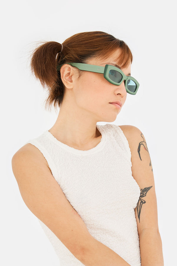 Retro Superfuture Zaga Metallic Mint