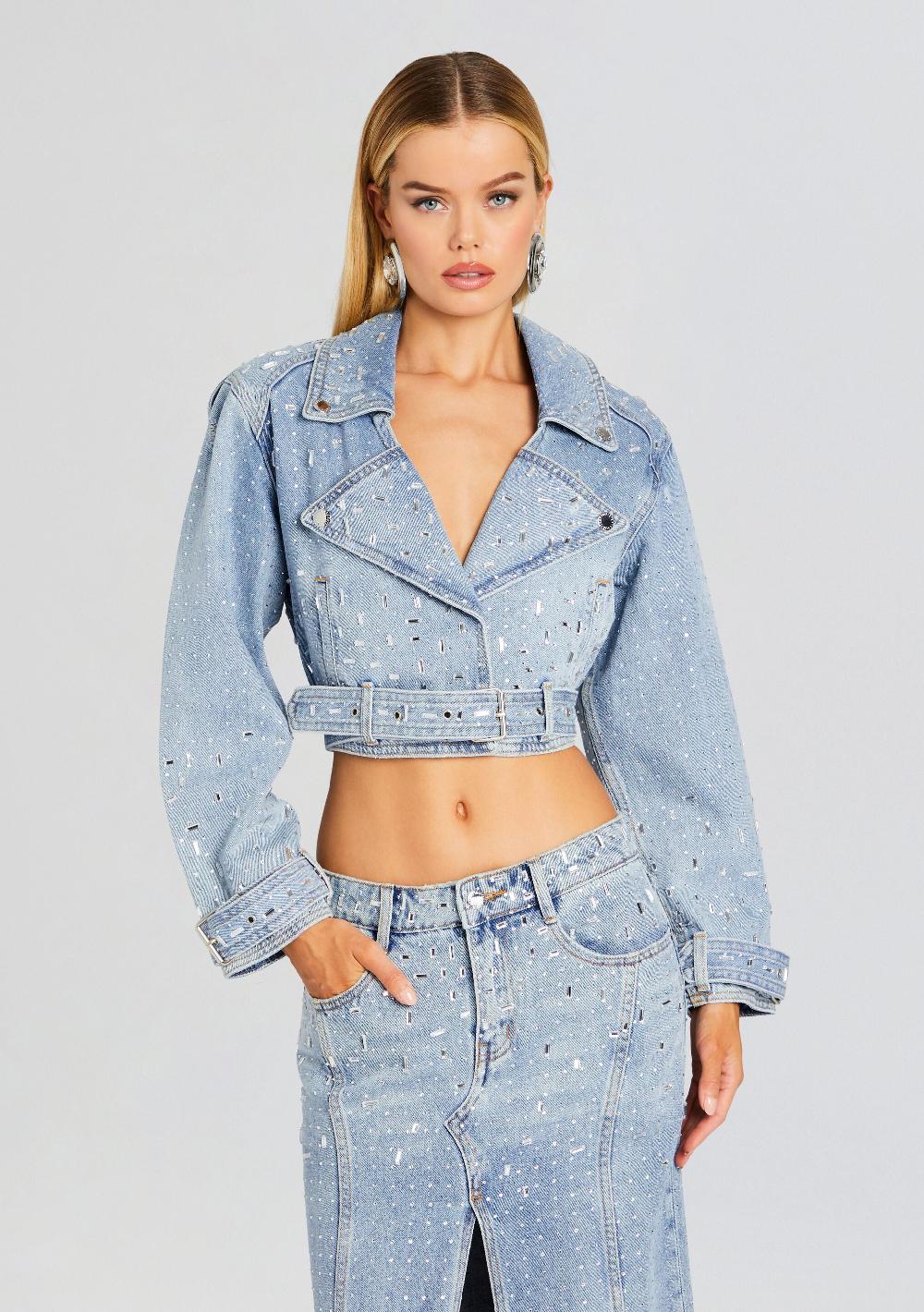 retrofête Marcie Embellished Denim Jacket retrofête
