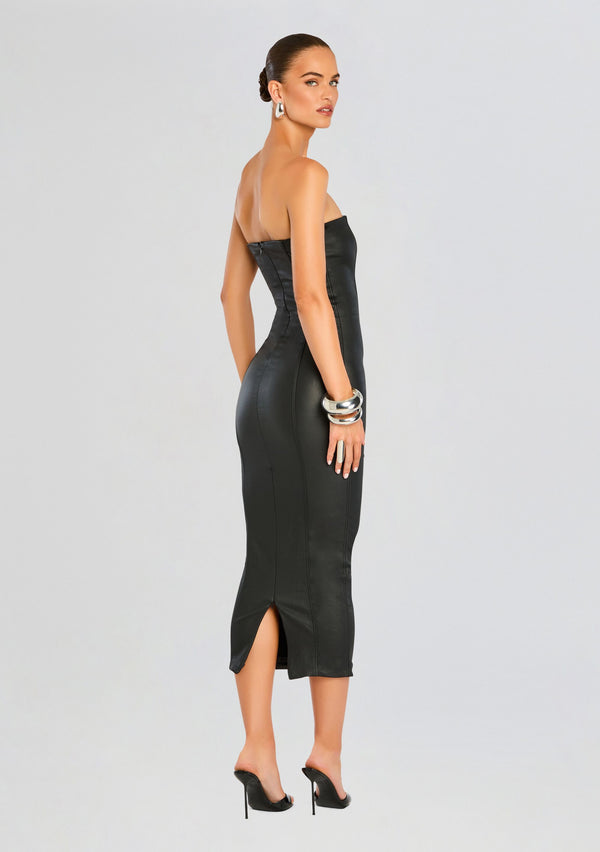 Retrofête Adalaide Coated Midi Dress SEROYA