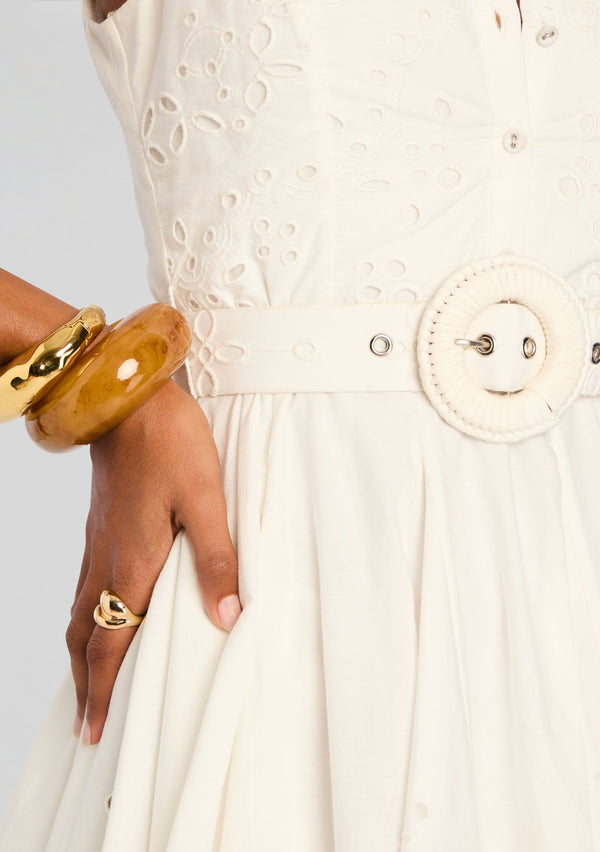 Retrofête Adya Short Dress W/ Belt Hemant & Nandita