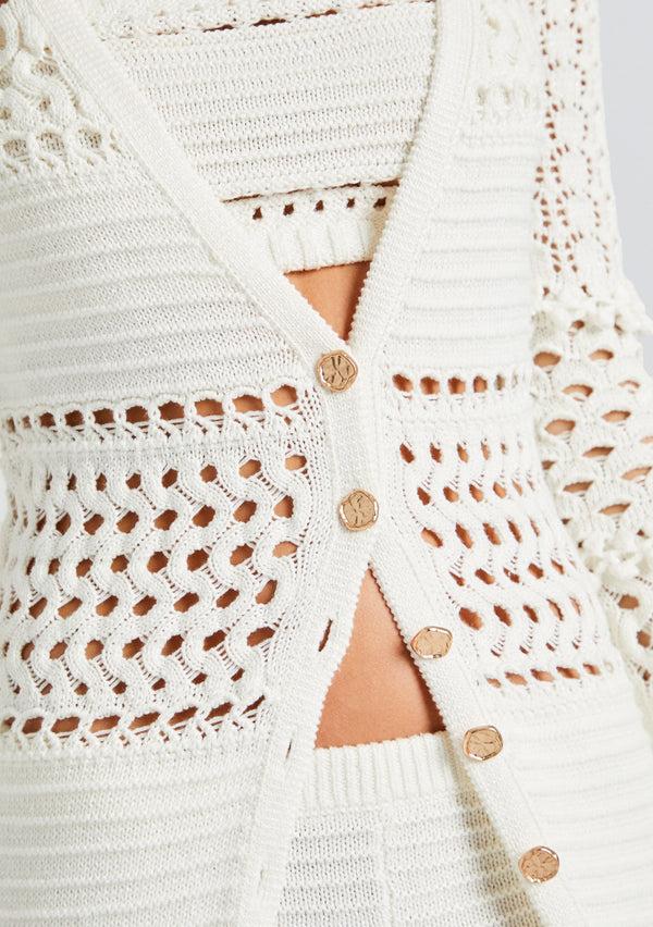 Retrofête Alaia Knit Crochet Cardigan Retrofête