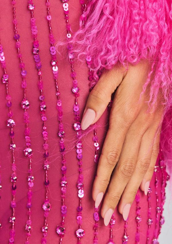 Retrofête Alessandra Embellished Dress Retrofête