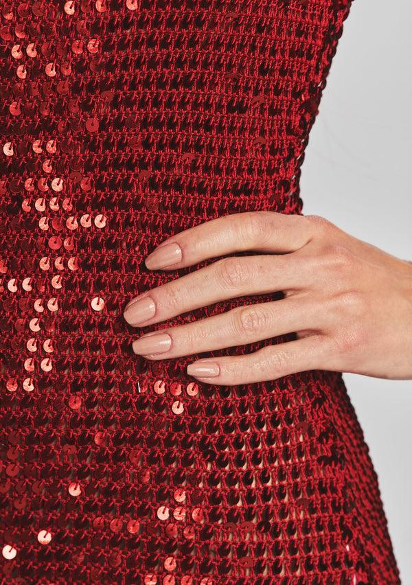 Retrofête Alexa Sequin Crochet Dress Retrofête