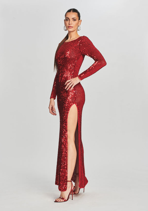 Retrofête Alexa Sequin Crochet Dress Retrofête