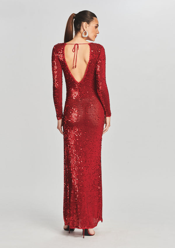 Retrofête Alexa Sequin Crochet Dress Retrofête