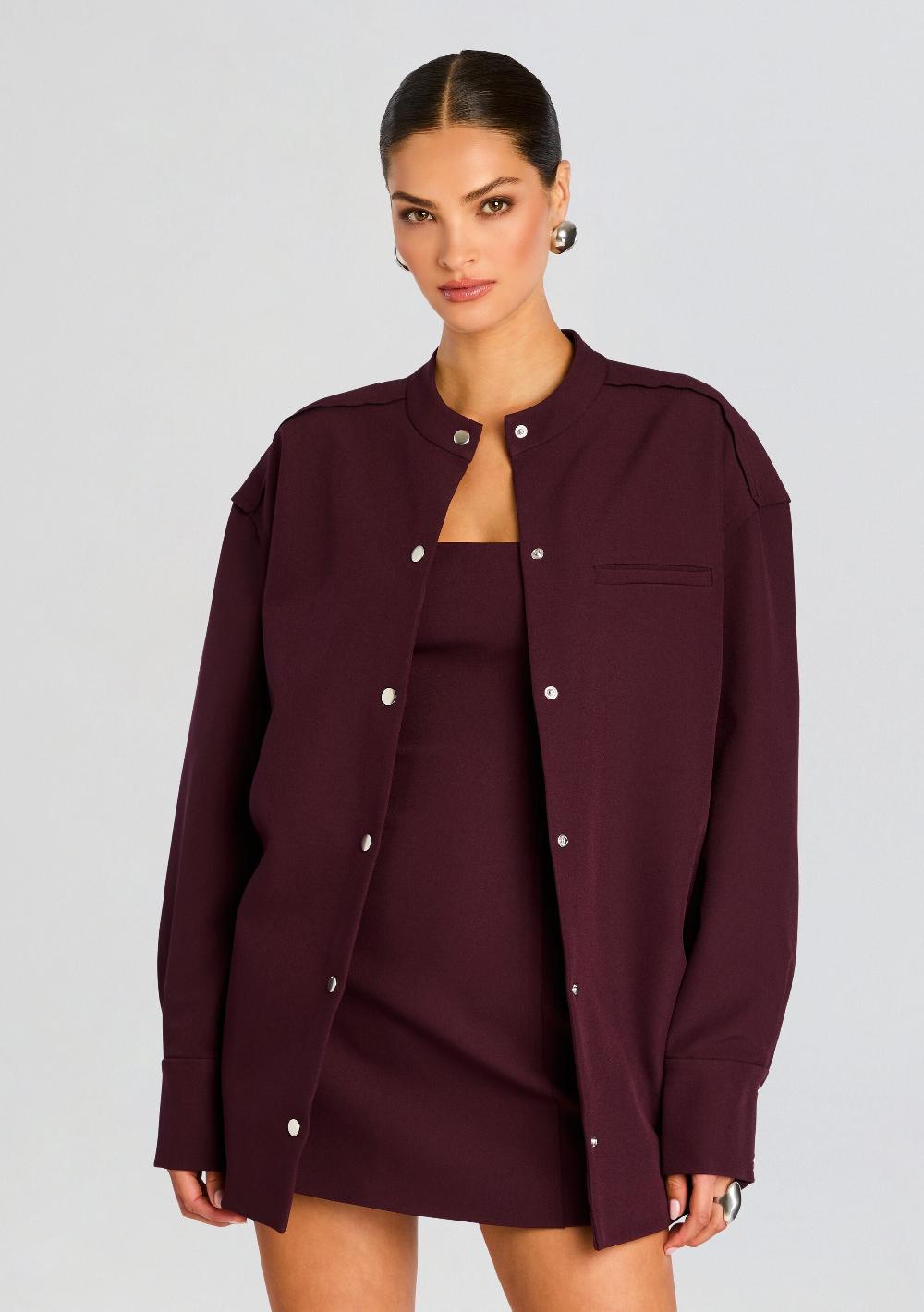 retrofête Ali Heavy Crepe Shacket SEROYA