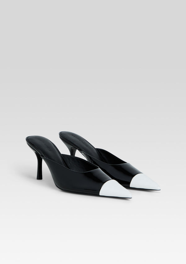 Retrofête Allegra Leather Kitten Mule Retrofête