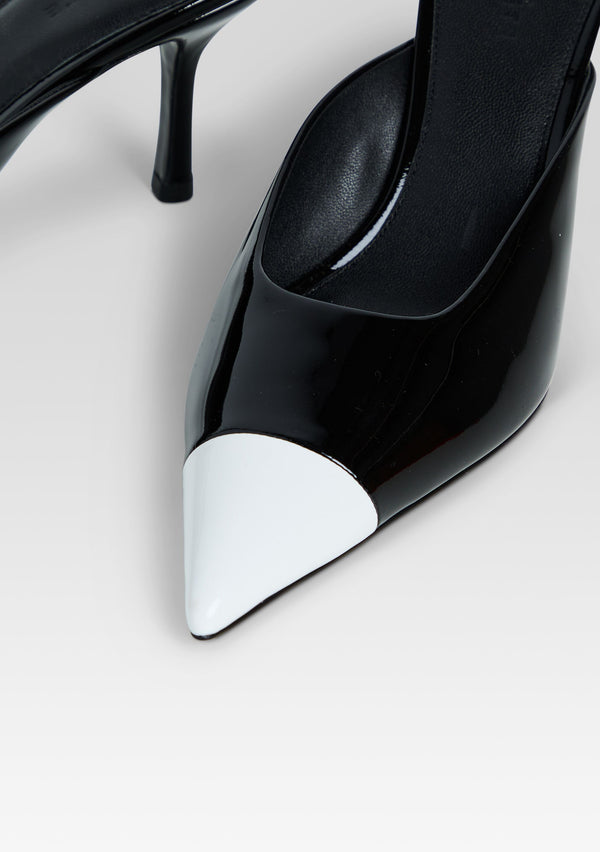 Retrofête Allegra Leather Kitten Mule Retrofête