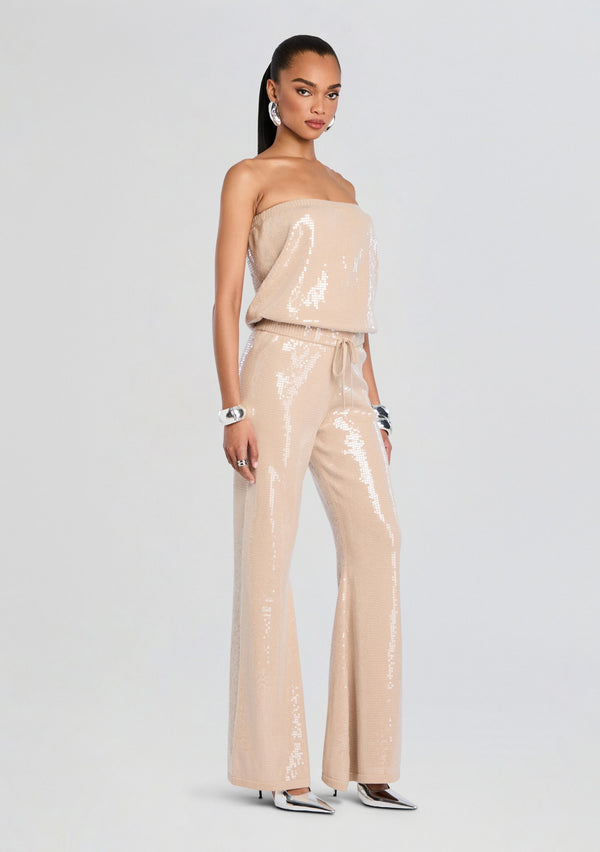 Retrofête Allie Sequin Knit Jumpsuit Retrofête