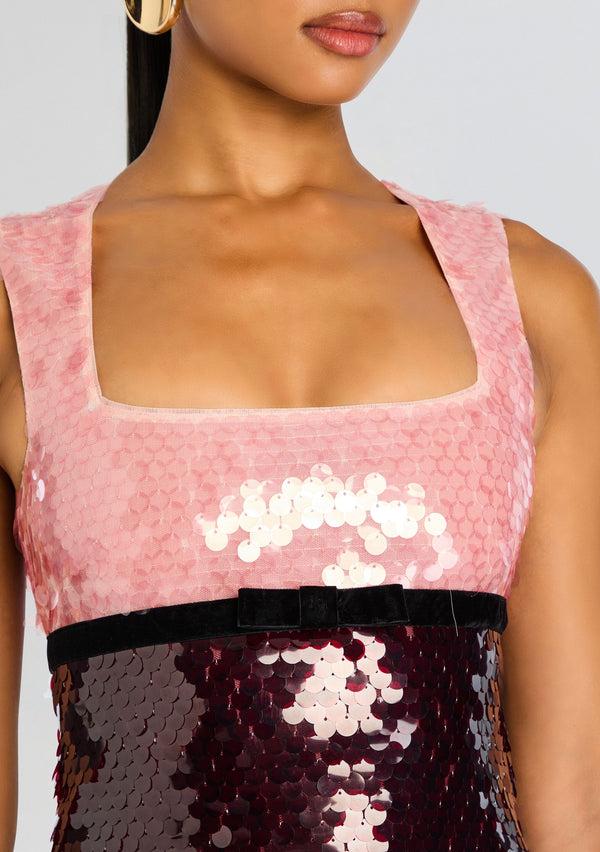 Retrofête Amethyst Sequin Dress Retrofête