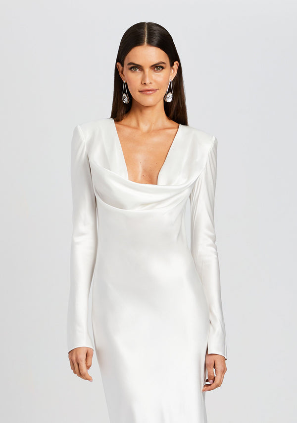 Retrofête Anna Cowl Evening Dress Sans Faff