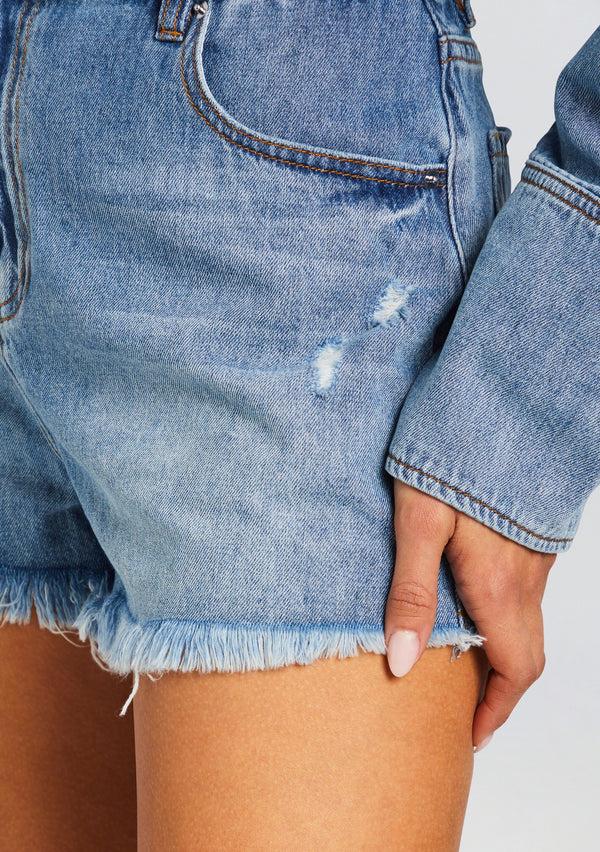 Retrofête Annie Denim Romper Retrofête