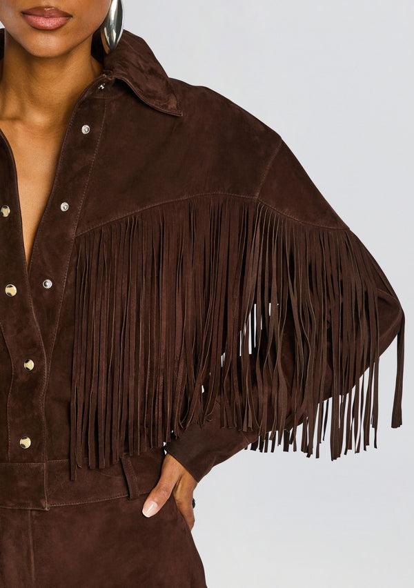 Retrofête Araminta Suede Leather Romper Retrofête