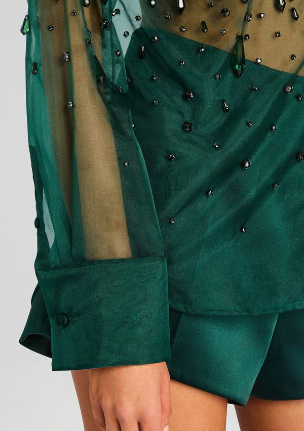 Retrofête Aubriella Embellished Shirt Retrofête