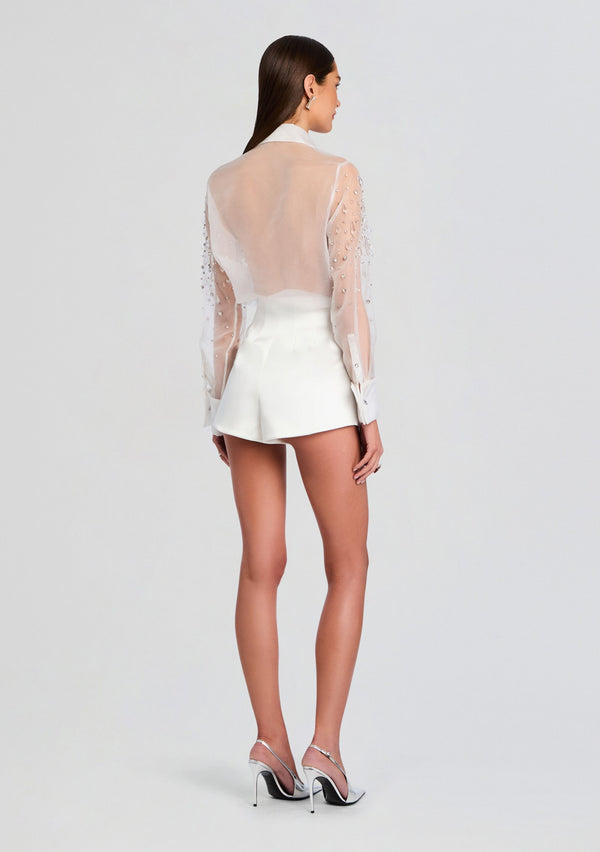 Retrofête Aubriella Embellished Shirt Retrofête