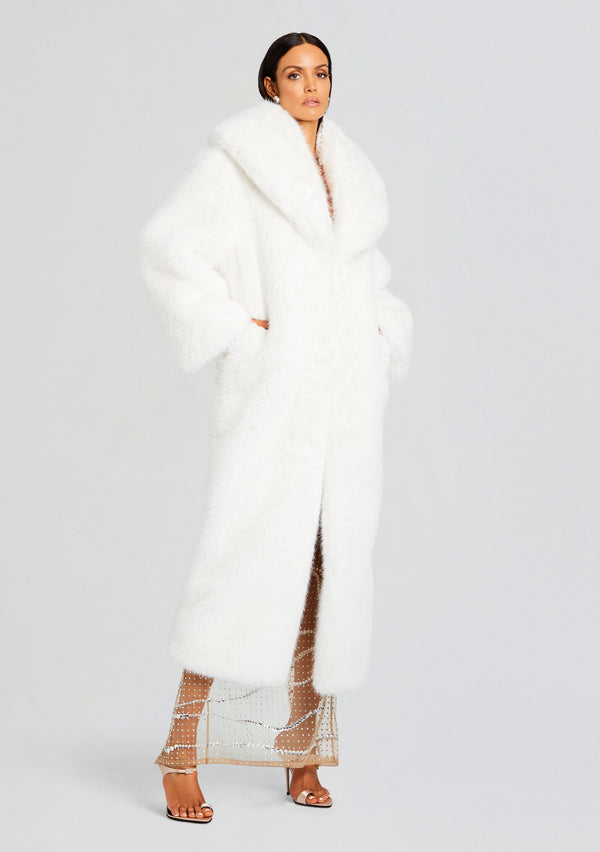Retrofête Averie Faux Fur Coat Retrofête