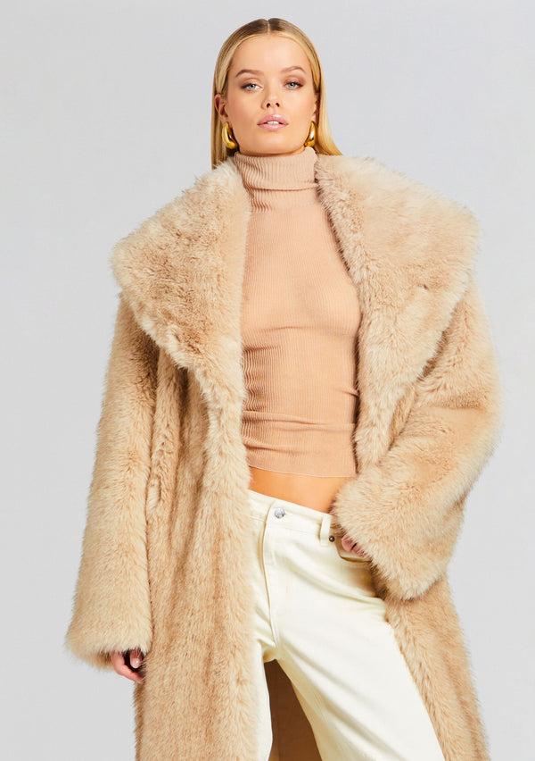 Retrofête Averie Faux Fur Coat Retrofête