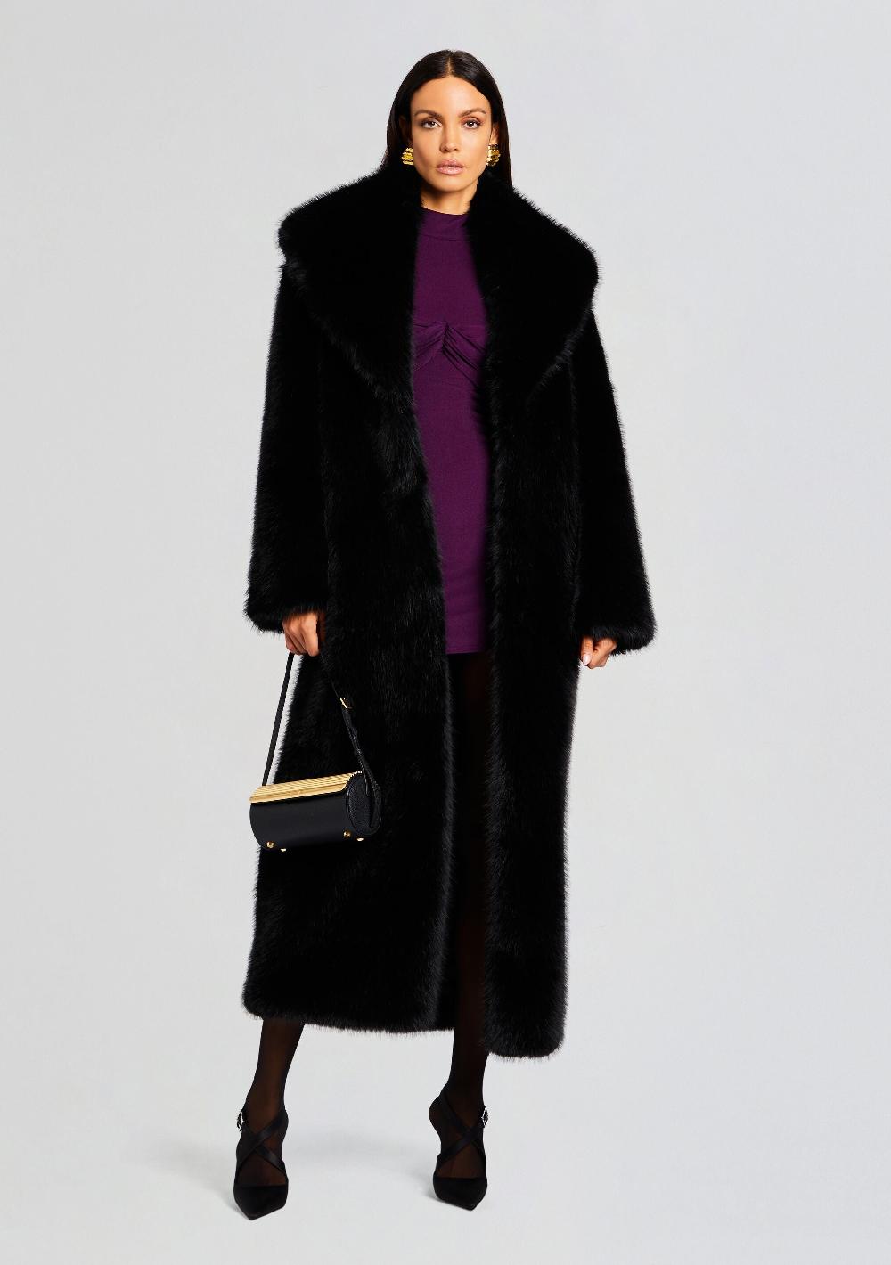 retrofête Averie Faux Fur Coat retrofête