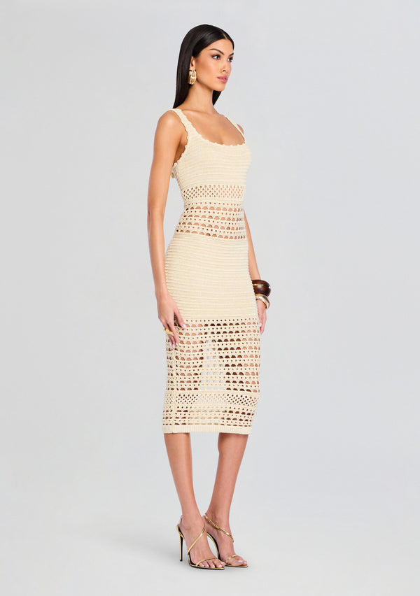 Retrofête Avril Knit Crochet Dress Retrofête