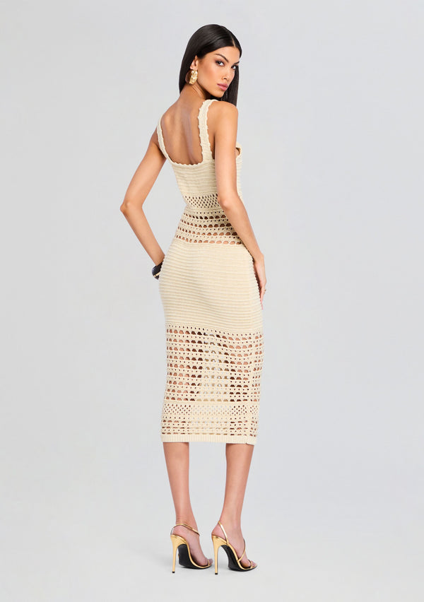 Retrofête Avril Knit Crochet Dress Retrofête