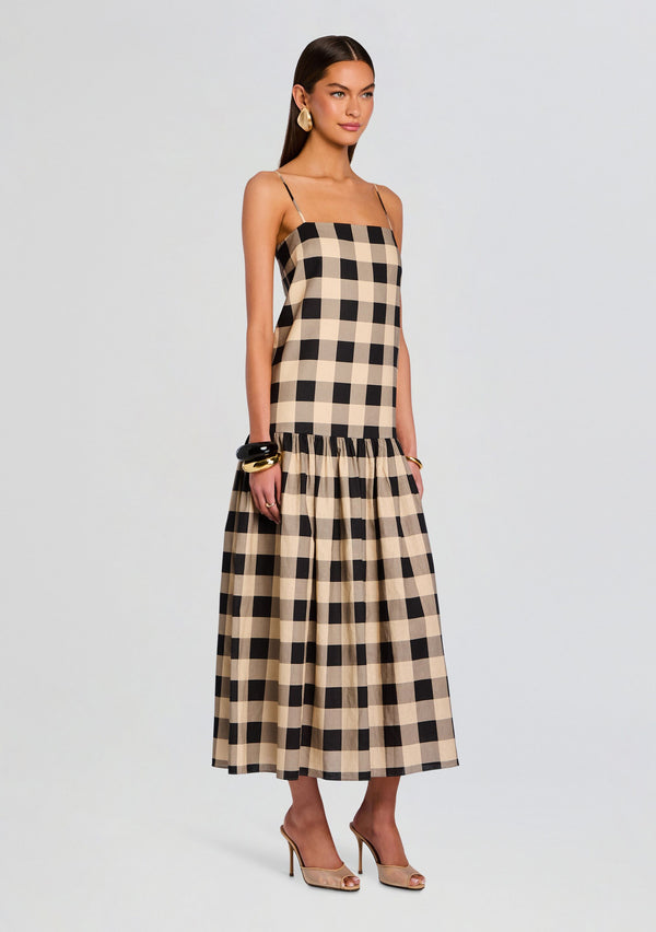 Retrofête Aydan Linen Maxi Dress SEROYA