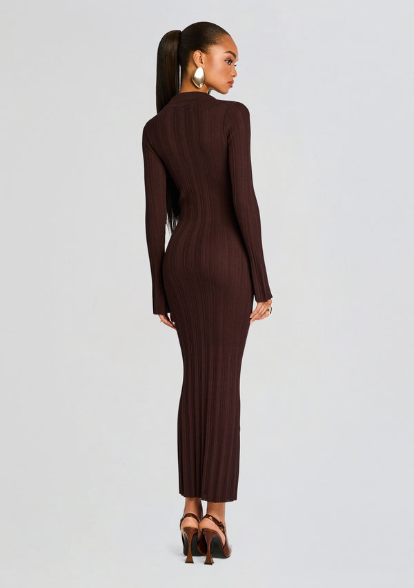 Retrofête Azula Rib Knit Maxi Dress SEROYA