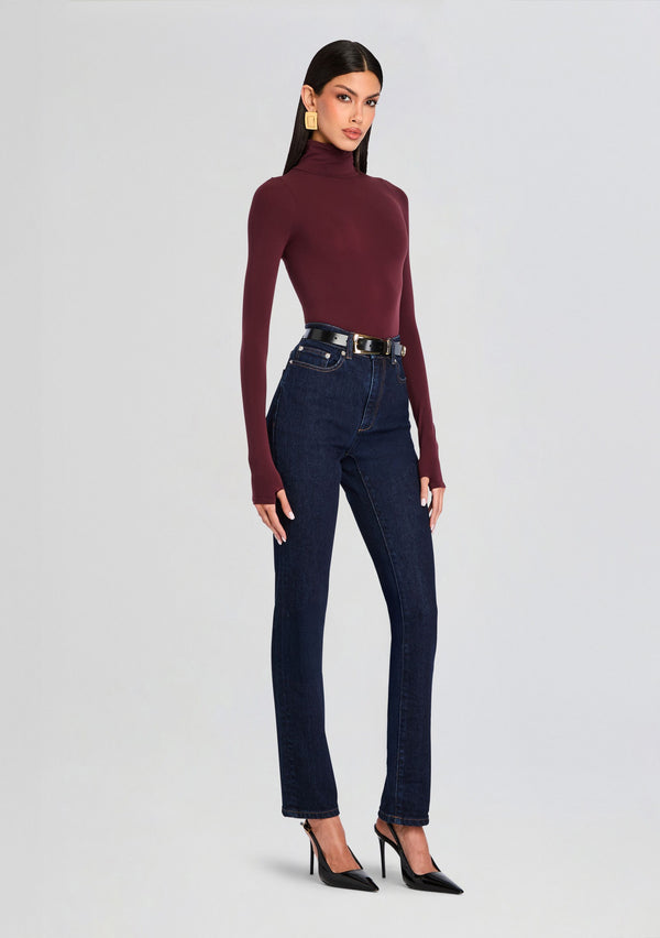 Retrofête Ballet Turtleneck Bodysuit Commando