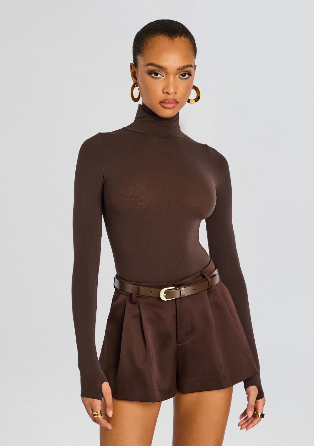 retrofête Ballet Turtleneck Bodysuit Commando