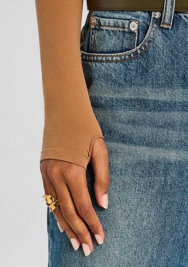 Retrofête Ballet Turtleneck Bodysuit Commando